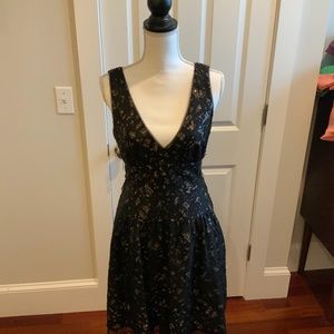 Sparkly fun backless a-line BCBG Maxazria dress